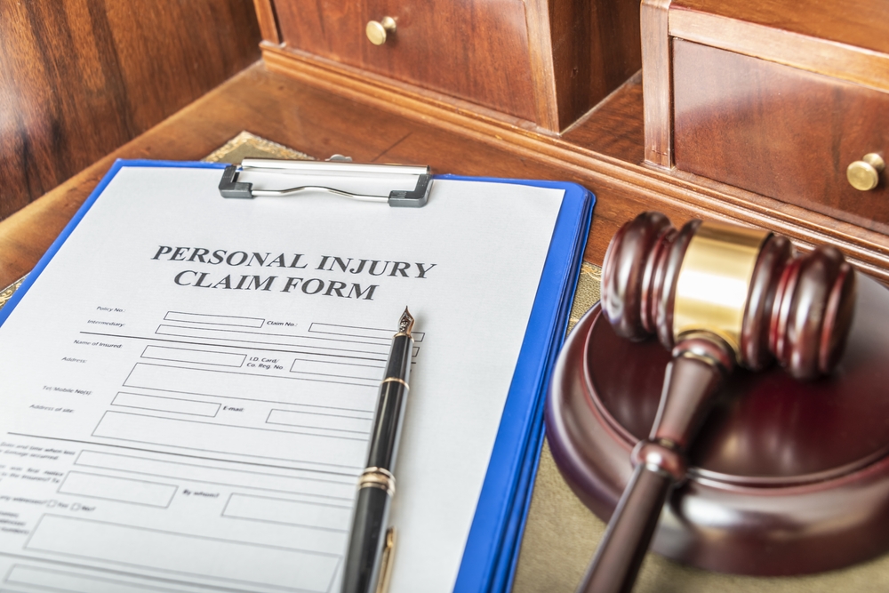 Personal injury claim form